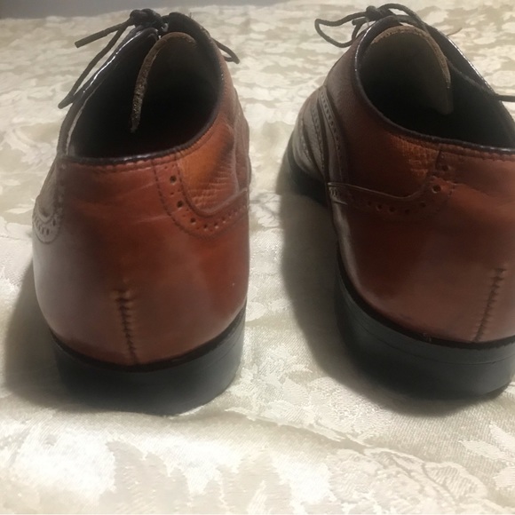 Pre-owned Foot Joy Men’s Brown Saddle Wingtip Classics 51128 - Size 10E - Picture 9 of 13